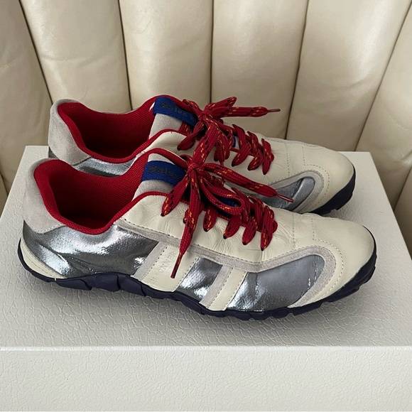 Wales Bonner Silver Paneled Sneakers size 7 - Picture 8 of 10